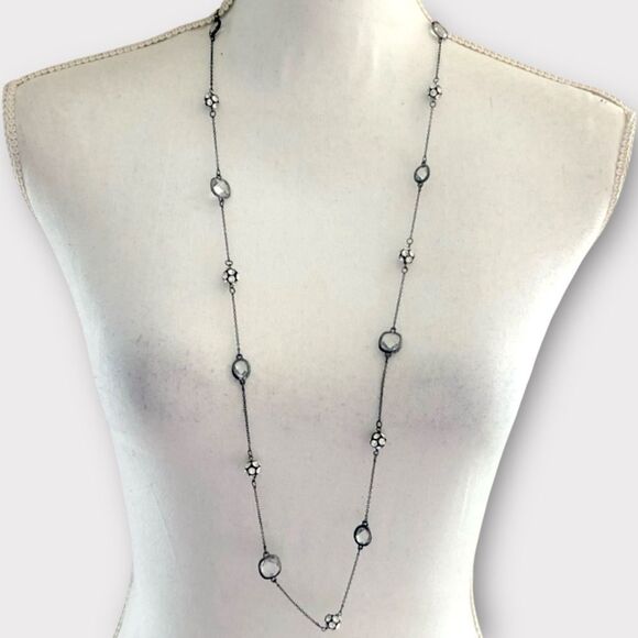 Stella & Dot Chelsea Hematite Pave Necklace - Picture 11 of 11